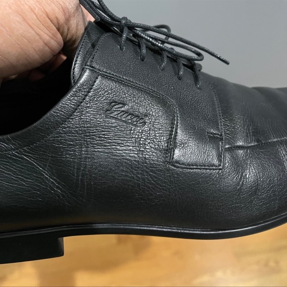 Nice Classic Gucci Derby Lace-ups. Black Sz 10 - Picture 6 of 11